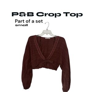 Brown Crop Top for Women